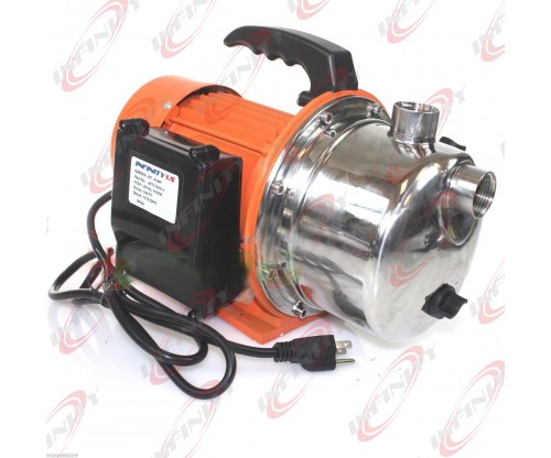 1HP 16 GPM JET WATER PUPM Pressure Booster Water Jet Stainless Pump Self-Priming